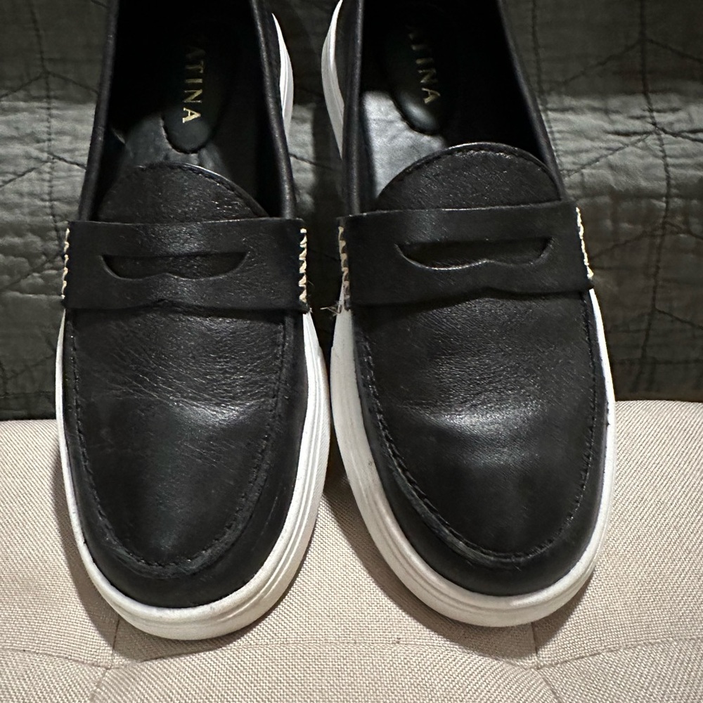 Women’s Black Leather Loafers